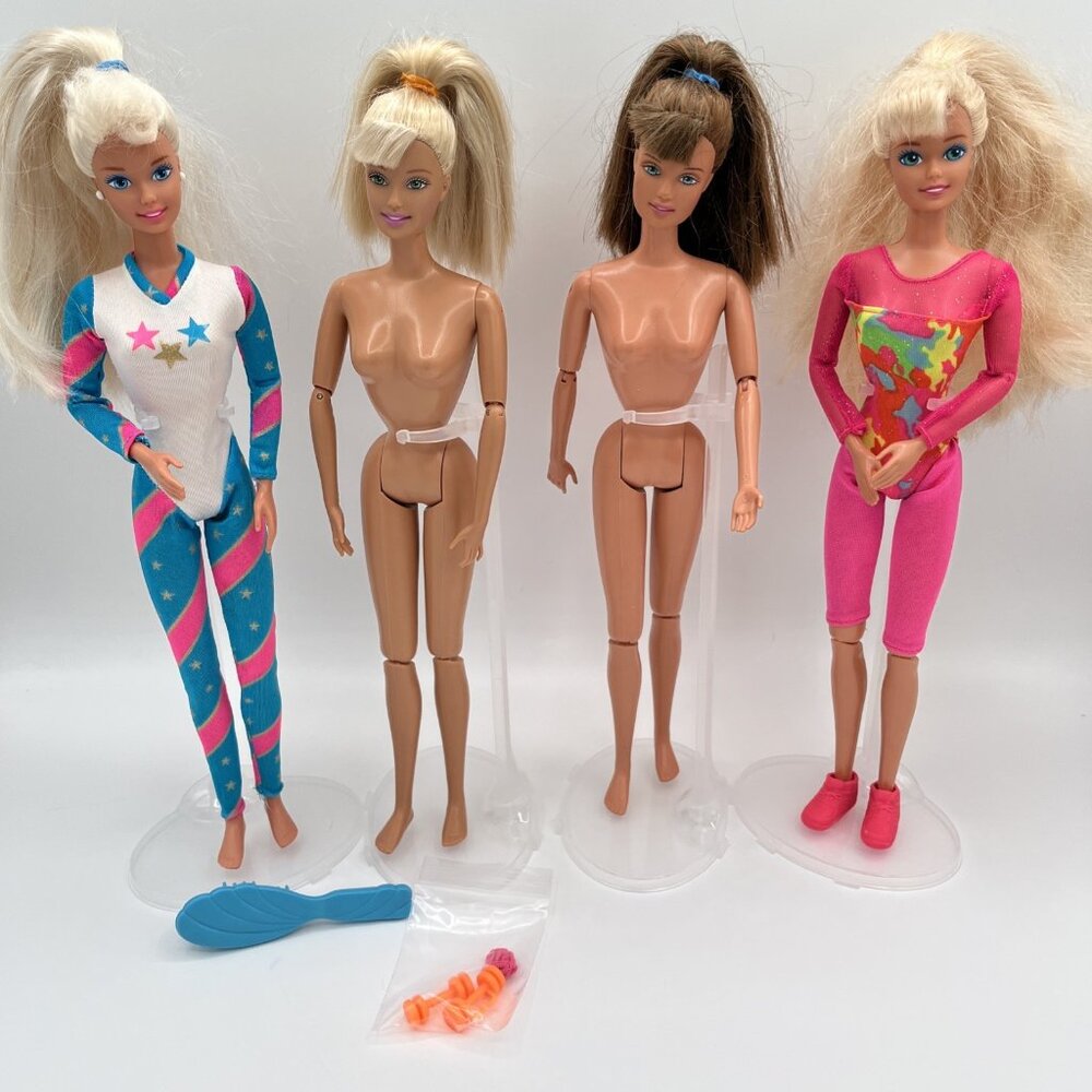 Vintage Barbie Gymnast Dolls‎ Barbie Teresa Super Gymnast Lot of 4 Mattel